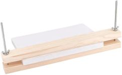 BENECREAT Wooden Bookbinding Press Large Press Bookbinder 15x1.5 Inch Flat Paper Press Machine Wood Form Factor Padding Press for Home, School, Office DIY Bookbinding