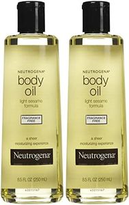 Neutrogena Body Oil, Fragrance Free, 8.5 Fl Oz (Pack of 2)