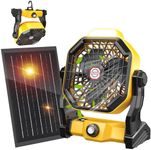 10400mAh Solar fan, Camping Fan wit