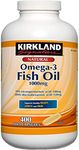 Kirkland Signature Omega 3 Fish Oil 1000mg, 400 softgel,