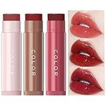 Erinde Tinted Lip Balm, 2-in-1 Hydrating Lip Balm & Buildable Lipstick, Natural Gloss Finish for Dry Lips, Reduce Lip Wrinkles, Moisturizing Lip Balm, Winter Lip Care