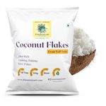 iFarmerscart Organic Coconut Flakes Handpicked and Sun Dried Coconut From Native Breed Tall Trees | 100% Natural Unsweetened | Perfect for Baking and Cooking | Large Crispy Keto Friendly (500 Grams)