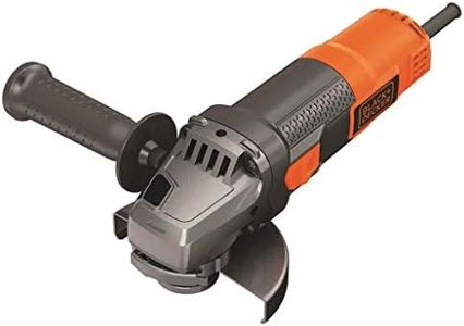 BLACK+DECKER Mini-Amoladora Angular 900W, Diámetro de disco 125mm, Velocidad 12.000rpm, Ajuste de guarda Sin Llave, Arranque Suave, Incluye Empuñadura Lateral - BEG220-QS