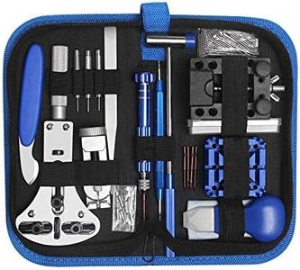 185pcs Watch Repair Tool Kit, dabobo watch Upgraded Version Watches Tools Kits Battery Replacement Watchband Link Remover Adjustment Watch Back Removal Opener Spring Bar Repair with Carrying Case & Manual