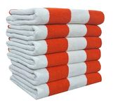 BolBom*S 100% Cotton Luxury Bath Towel Set - Soft & Absorbent Quick-Dry Towels for Bathroom, Spa, Beach or Gym - 30"x60" Large Size - Pack of 6 - Plush & Durable Towels - Machine Washable