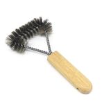 Peng Essentials Wooden Cleaning Brush - Barbeque Accessories for Grill Scrubber Tool, Ideal for Easy Grate Maintenance & BBQ Cleanup