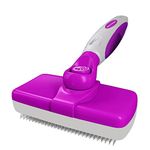 Foodie Puppies Pet Grooming Slicker Brush for Puppies, Dogs, and Cats - (Purple - Large) | Removes Loose Undercoat Mats and Tangled Hair | Massaging Tool for Long and Short Hair (Purple - Large)