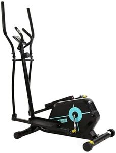 Everfit Elliptical Cross Trainer Magnetic 8 Resistance Levels Exercise Bike, Home Gym Fitness Machine Indoor Cycling Workout Bicycle, 100kg Weight Capacity Pulse Sensor 7kg Flywheel LCD Display