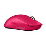 Logitech G PRO X Superlight 2 Lightspeed Wireless Gaming Mouse, Lightweight, LIGHTFORCE Hybrid Switches, Hero 2 Sensor, 32,000 DPI, 5 Programmable Buttons, USB-C Charging, PC & Mac - Magenta