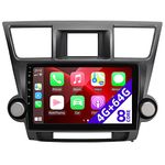 CGOGC Android 11 Car Radio Compatible with Android Auto Wireless Carplay for Toyota Highlander 2008-2013 1280X720 IPS Touch Screen Stereo Bluetooth GPS Navigation Media Head Unit (4G RAM+64G ROM)