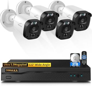 Full HD 5MP Definition Wired Security Camera System Outdoor Home Video Surveillance Cameras CCTV Camera Security System Outside Surveillance Video Indoor