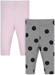 Gerber Baby Girls' 2 Pack Leggings, Polka, 5 Years