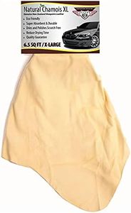 NATURAL CHAMOIS XL Mega Size (6.5 sq ft.) by Ever New Automotive Premium New Zealand Sheepskin for Car Boats and RV! Reducing drying time in half! Chamois is long lasting and Super Absorbent! Never use a towel to dry or polish again! Amazing Renewable Res