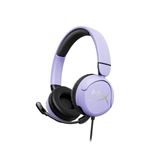 HyperX Cloud Mini Gaming Headset, 3.5mm Wired Connection, 30mm Sound Drivers, Lightweight, Over-Ear, Flip-to-Mute mic, Xbox-Licensed, Memory Foam, Recomm for Ages 8-12, Lavender, 130g, 7G8F5AA