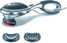 Beurer MG70 Infrared Tapping Massager with removable Handle, Percussion massage for your back, neck, arms and legs, Optional infrared heat, Detachable handle, 2 massage attachments, 2 intensities