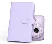 108 Pockets Mini Film Photo Album Book for 3x2 inch Fujiflim Instax Mini Evo Hybrid 7s 8 25 50s 90/ Pringo 231/ Instax SP-1/ Polaroid PIC-300P/ Z2300 Films (Lilac Purple)