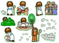 Jesus The Good Shepherd & Parable of The Lost Sheep Bible Felt Board Story for Flannel Boards