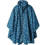 Rain Ponchos Stylish Unisex Hooded Waterproof Raincoat with Zipper Outdoor