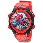 Spider-Man Kids Digital LCD Flashing Watch, Red, SPD3515AC