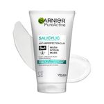 Garnier Pure Active 3in1 Anti-Imperfection Mask-Wash-Scrub, With Clay, Salicylic Acid & Niacinamide, For Oily Skin, Reduce the Appearance of Pores & Imperfections, Dermatologically Tested 150ml
