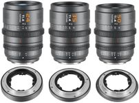 SIRUI VP-1 Vision Prime 1 T1.4 Full Frame Cine Lens Set, 24mm, 35mm, 50mm Manual Focus Cinema Lens with Pre-Installed E Mount, Interchangeable RF/Z/L Mounts (Metal Gray)