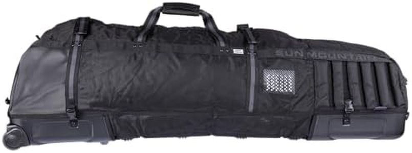 Sun Mountain Kube Golf Travel Bag - 2-Wheel Rolling System, Kube Folding Hard Shell for Easy Storage, Compact Protection & Travel Convenience - Black