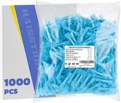 haisstronica 1000PCS 16-14 AWG Blue Heat Shrink Butt Connectors-Tinned Red Copper 0.8mm,Waterproof Insulated Crimp Butt Splice Electrical Connectors…