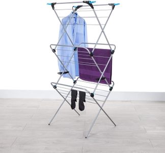 Minky 3-Tier Clothes Airer – Folding Indoor Laundry Drying Rack