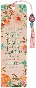 She is Clothed with Strength and Dignity Beaded Bookmark