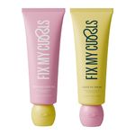 Fix My Curls Protein Styling Duo Curl Leave In Cream & Defining Gel For Curly, Wavy, Dry & Frizzy Hair | Protein Rich | Frizz Control | Hydrating, Lightweight & Silicone-Free Formula (100gm each)