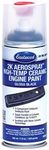 Eastwood 2K Aerospray High Temperature Ceramic Engine Gloss Black Paint 12 oz