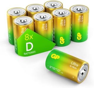 GP Batteries Ultra D Batteries |Pack of 8 | Superb Operating time | LR20 | 13A | 1.5V | MN1300