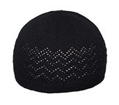 Cap House Muslim Sufi Cap Islamic for namaz (Prayer) topi (Cap) for Men's in Color (Black)