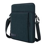 MoKo 12.9 Inch Tablet Sleeve Bag Carrying Case with Pockets Fits 13 Inch New iPad Pro M4 & Air M2 2024, iPad Pro 12.9 M2&M1, Surface Laptop Go 12.4", Galaxy Tab S8+/S9+ 12.4", Indigo