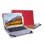 Berfea Stand Case Cover Compatible with Dell Inspiron 14 5000 7000 Laptop 5401 5402 5405 5406 7400 Latitude 5400 5410 14 inch Notebook Protective Case Sleeve,with Cooling Bracket (326x226mm,Red)