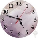 Britimes Round Wall Clock Silent No