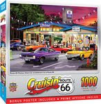 Masterpieces 1000 Piece Jigsaw Puzzle for Adults, Family, Or Kids - Route 66 Pitstop - 19.25"x26.75"