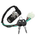 sourcingmap Scooter Security 5 Wires Ignition Switch Lock w 2 Keys Set