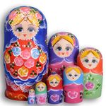 YAKELUS 7pcs Russian Nesting Dolls Matryoshka handmade0701