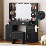 YITAHOME Makeup Vanity Desk with Mi