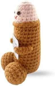 HAIDWEN Handmade Positive Doll - Emotional Support Plushies,Cute Crochet Doll Weird Gag Stuff Gifts for Friends, Boyfriends, Husband