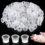 Narkysus Tattoo Ink Cups 1000Pcs Disposable Small Tattoo Ink Caps Plastic Tattoo Pigment Ink Cups Microblading Cups Permanent Makeup Container Cups for Tattoo Ink, Tattoo Needles, Tattoo Supply