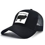 Animal Baseball Cap Patch Embroidered Women Trucker Hat Men Plain Mesh Adjustable Outdoor Sport Hunt Ball Caps, Sheep, 7 1/4-7 7/8