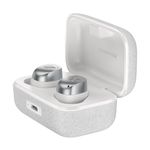 Sennheiser MOMENTUM True Wireless 4 - Smart Earbuds with Bluetooth 5.4, Crystal-Clear Sound, Comfortable Design, 30-Hour Battery Life, Adaptive ANC - White Silver