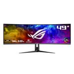 ASUS ROG Swift OLED PG49WCD - 49 Inch DQHD Curved Gaming Monitor - 144 Hz, 0.03ms GtG, G-Sync, FreeSync, HDR 400 - QD-OLED Panel, 32:9, 5120x1440, DP DSC, HDMI 2.1, USB Hub, 90W USB-C, Ergonomic