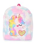 BESTIES kids Soft Plush Unicorn Pre school Bag Multi color - 12 Inches