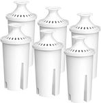 FilterLogic NSF Certified Pitcher Water Filter, Replacement for Brita Classic 35557, OB03, Mavea 107007, Compatible with Brita Pitchers Grand, Lake, Capri, Wave and More (Pack of 6)