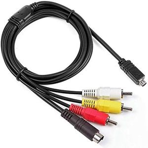 Antoble AV A/V Audio Video TV-Out Cable Cord Lead for Sony Camcorder Handycam DCR-HC28/e DCR-SX85/v/e/l SX85/b/r and More Models