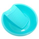 Ohisu Blue Washboard Basin for Hand Washing Clothes and Small Delicate Articles