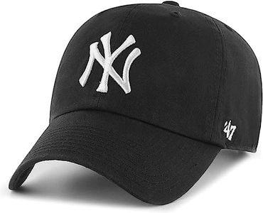 '47 New York Yankees Adjustable Cap Clean Up MLB, New York Yankees Black, One Size